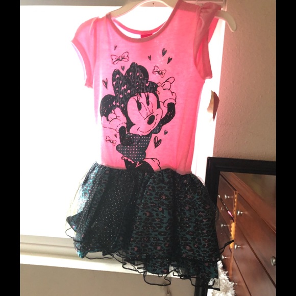 NWT/Kids Disney Minnie Mouse/dress with Sparkly - Picture 3 of 4
